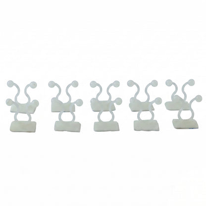 Plant climbing holder clips on white background