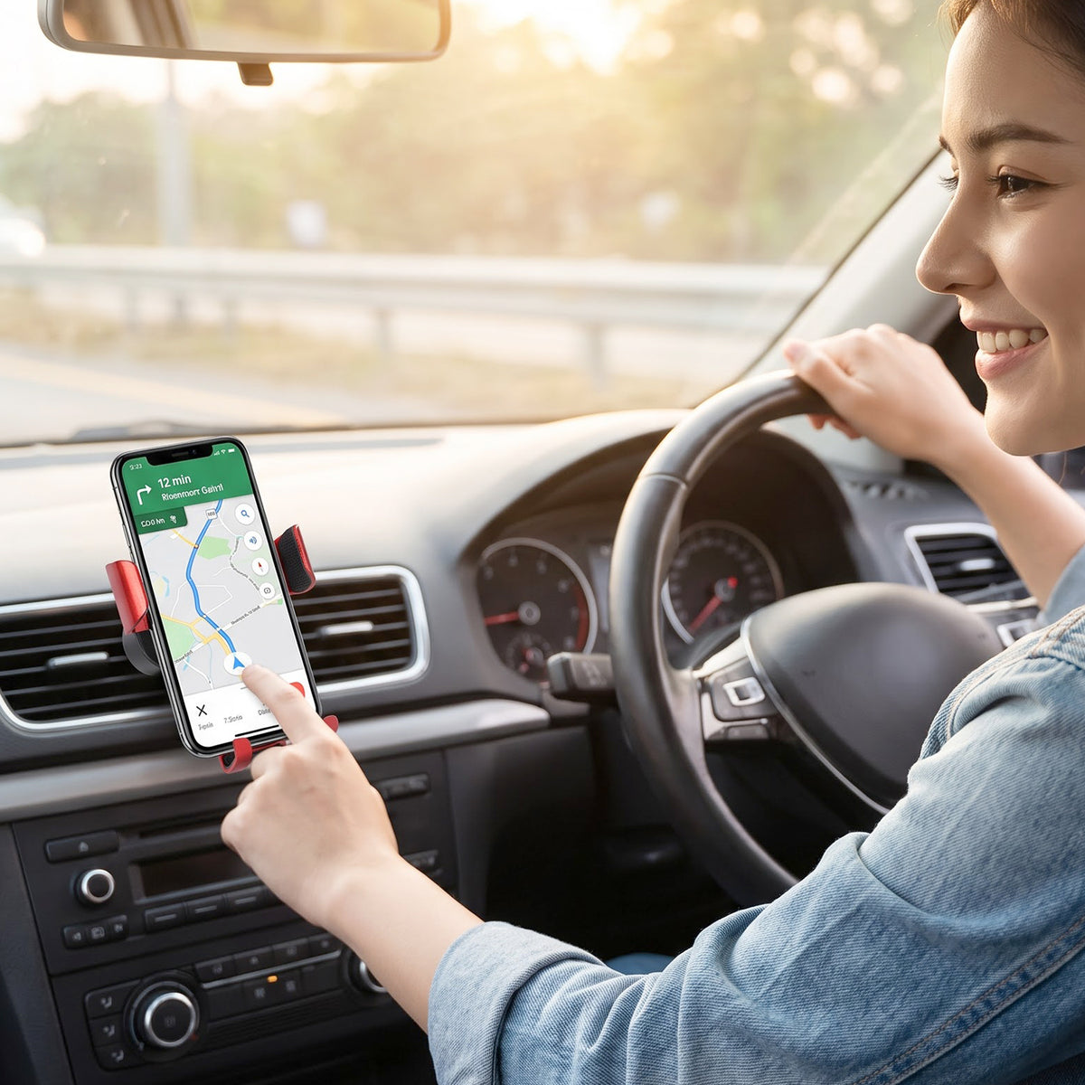 Car phone holder for navigation