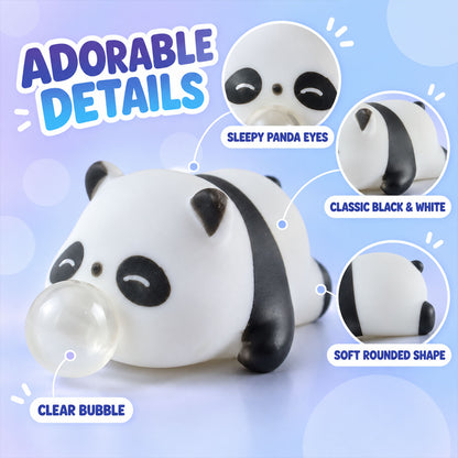 Panda squishy toy detail