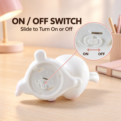 Bottom sliding on off switch