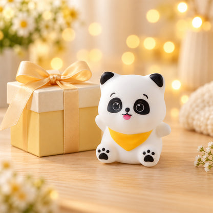 Panda scarf lamp white bg