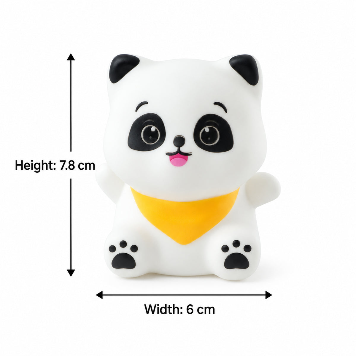 Panda scarf lamp size guide