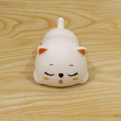 Actual photograph of sleeping cat night light