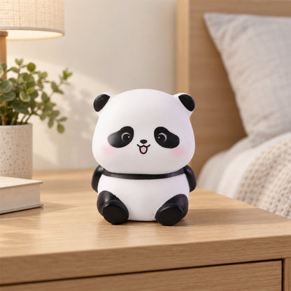 Compact sitting panda night light for bedside decor