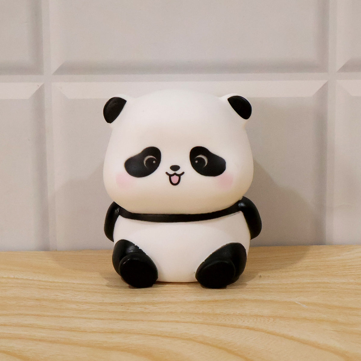 Sitting panda LED night light with easy on and off control