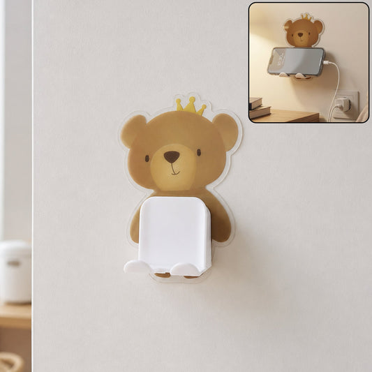 Wall phone charging holder space saving mount stand