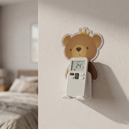 Easy-to-install mobile support on wall near power socket for charging