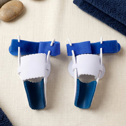 Comfortable bunion splint showing soft inner cushioning and support