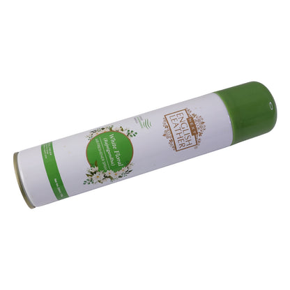 White floral air freshener can
