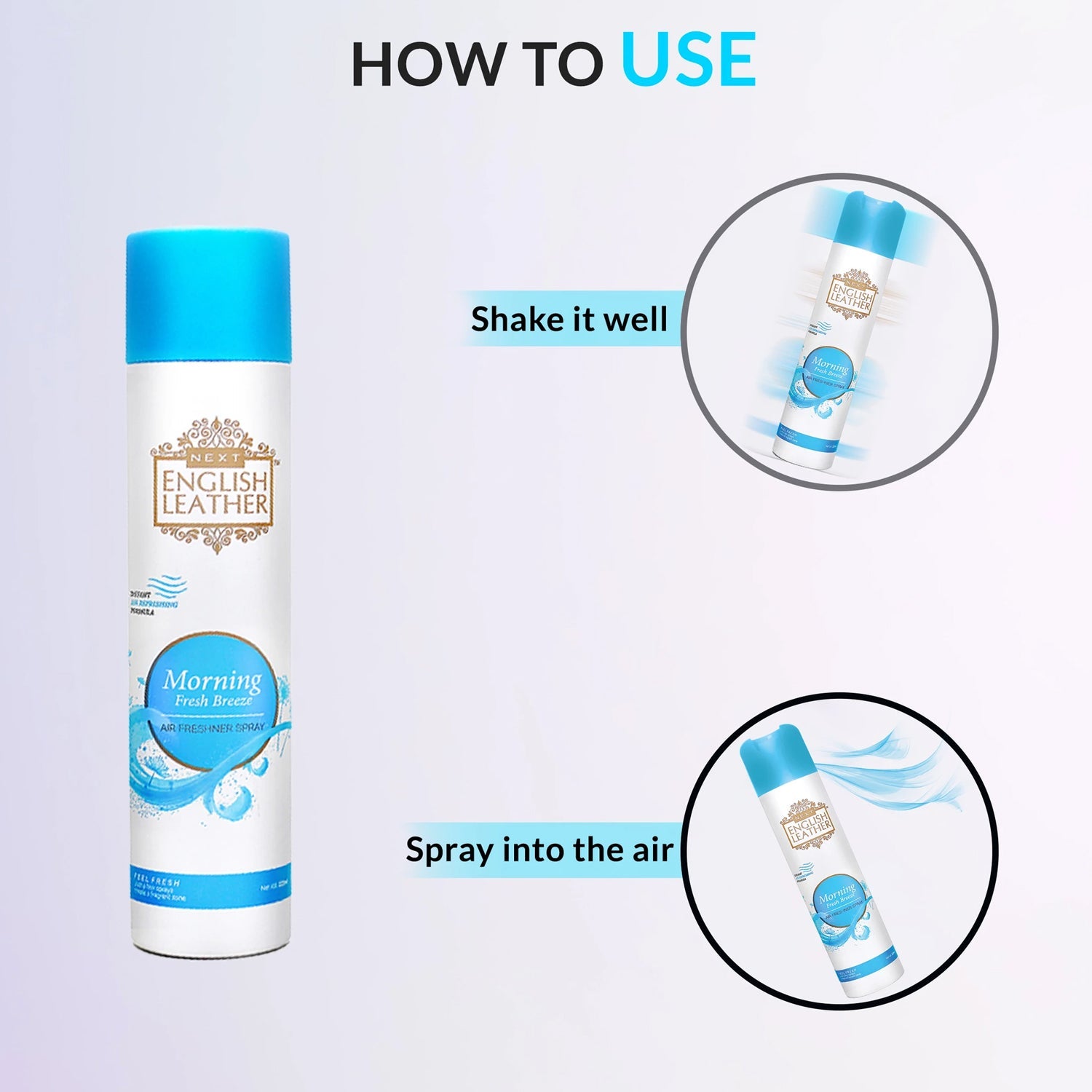 Instructions on how to use morning fresh breeze air freshener spray