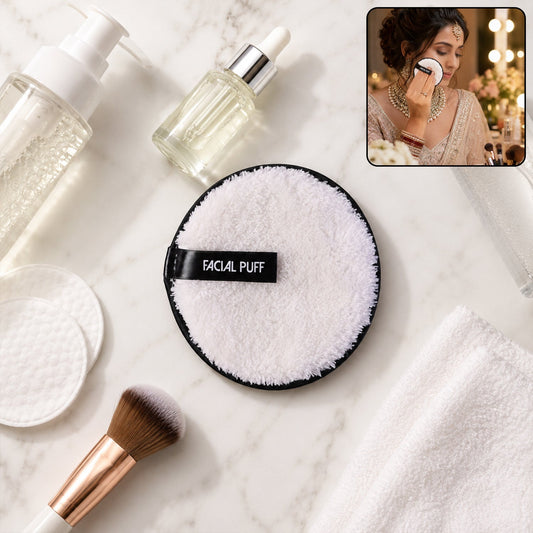 Soft facial cleansing sponge for deep cleaning and makeup removal