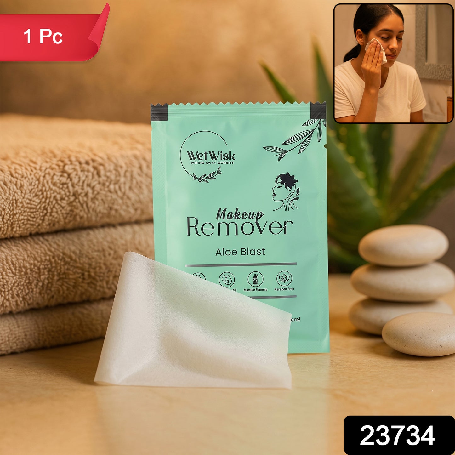 Wetwisk makeup remover wipe pack