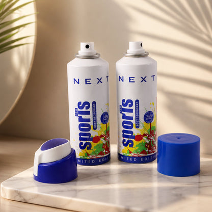Nex Sport Body Spray deodorant pack angle shot