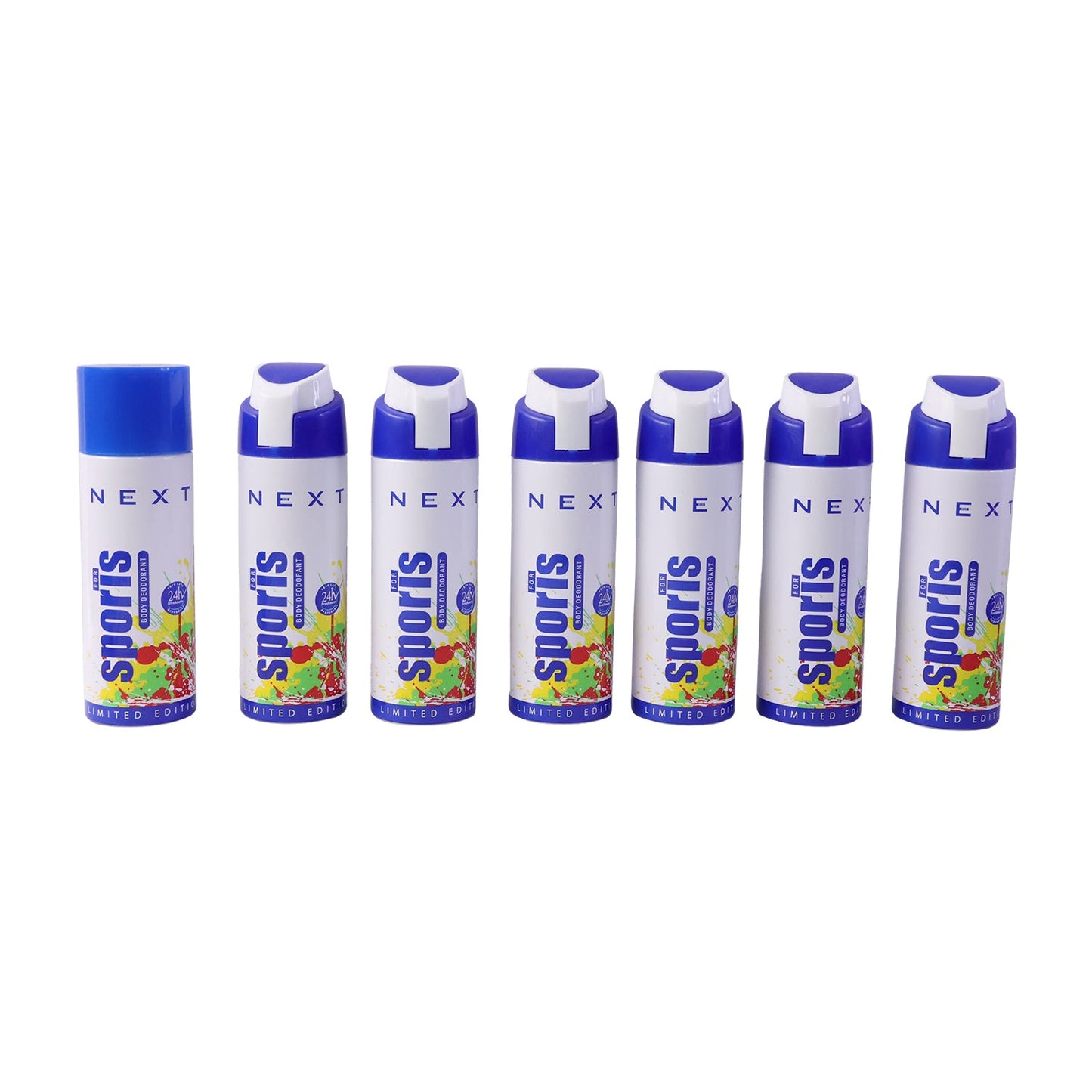 Single Nex Sport Body Spray can on white background