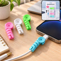 Spiral Silicone Cable Protector Sleeves for Charging Cords and Wires Pack of 4