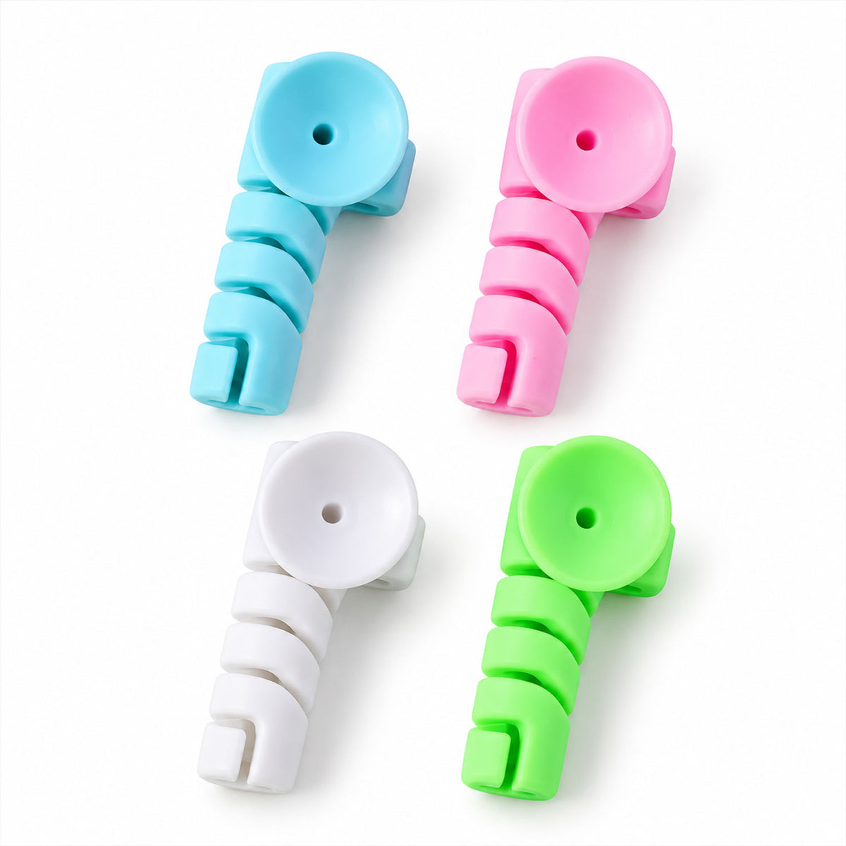 Spiral silicone cable protector sleeve set - view 5