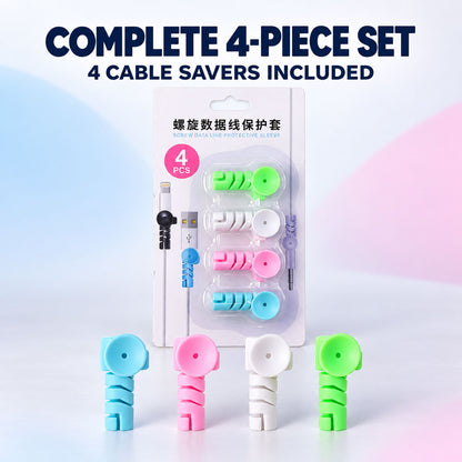 Spiral silicone cable protector sleeve set - view 8