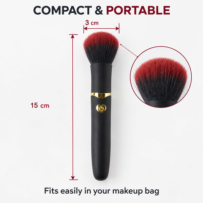 Makeup brush dimensions 15 cm length and 3 cm brush width