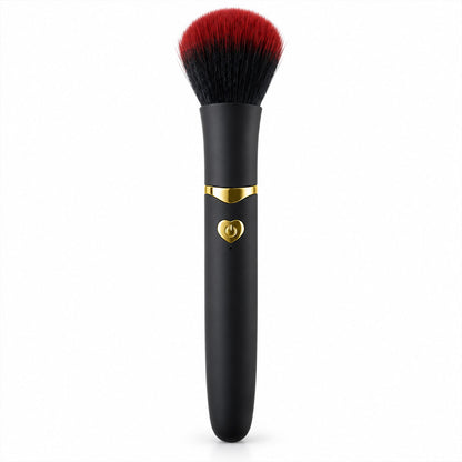 Makeup brush on white background