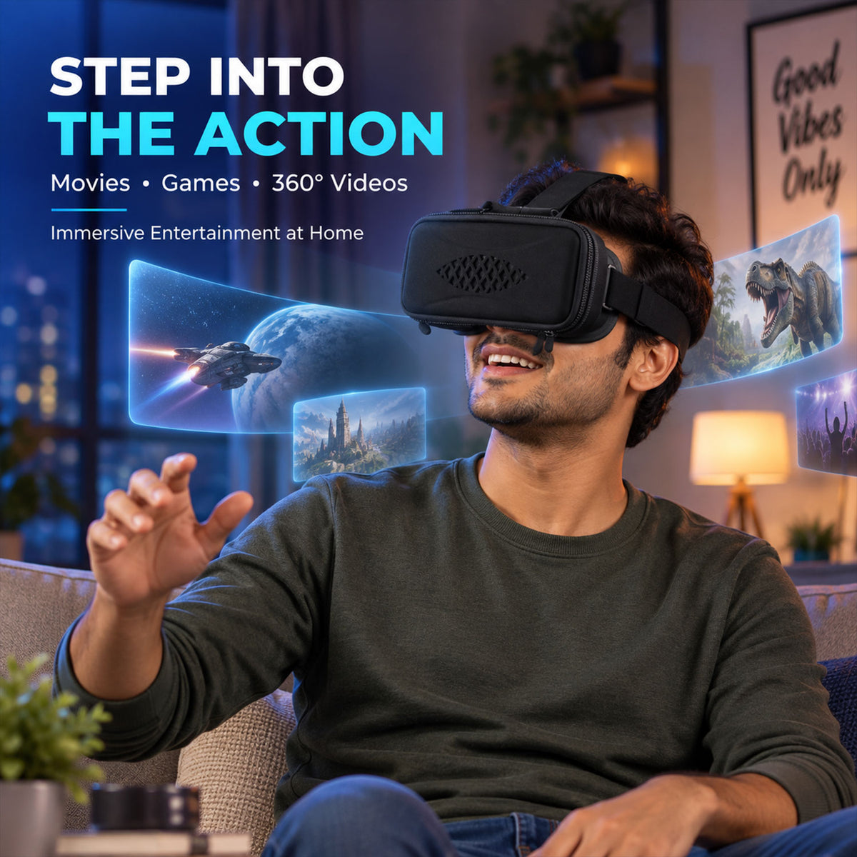 Virtual reality smartphone viewer features - view 04