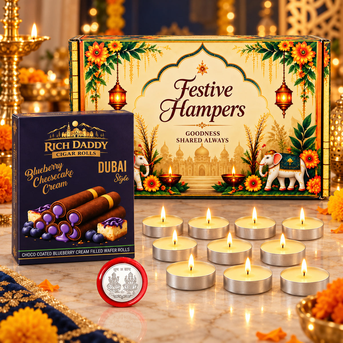 Tea Light Candles Wafer Gift Hamper