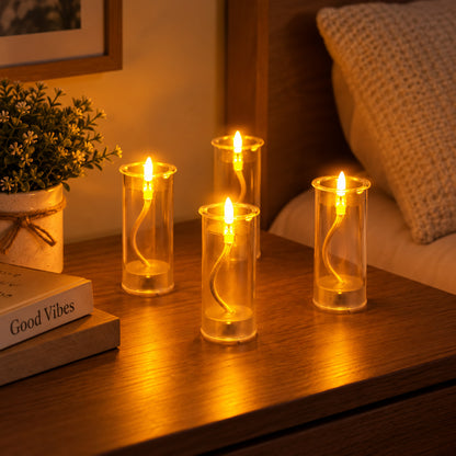 Flameless LED plastic swing candle 03