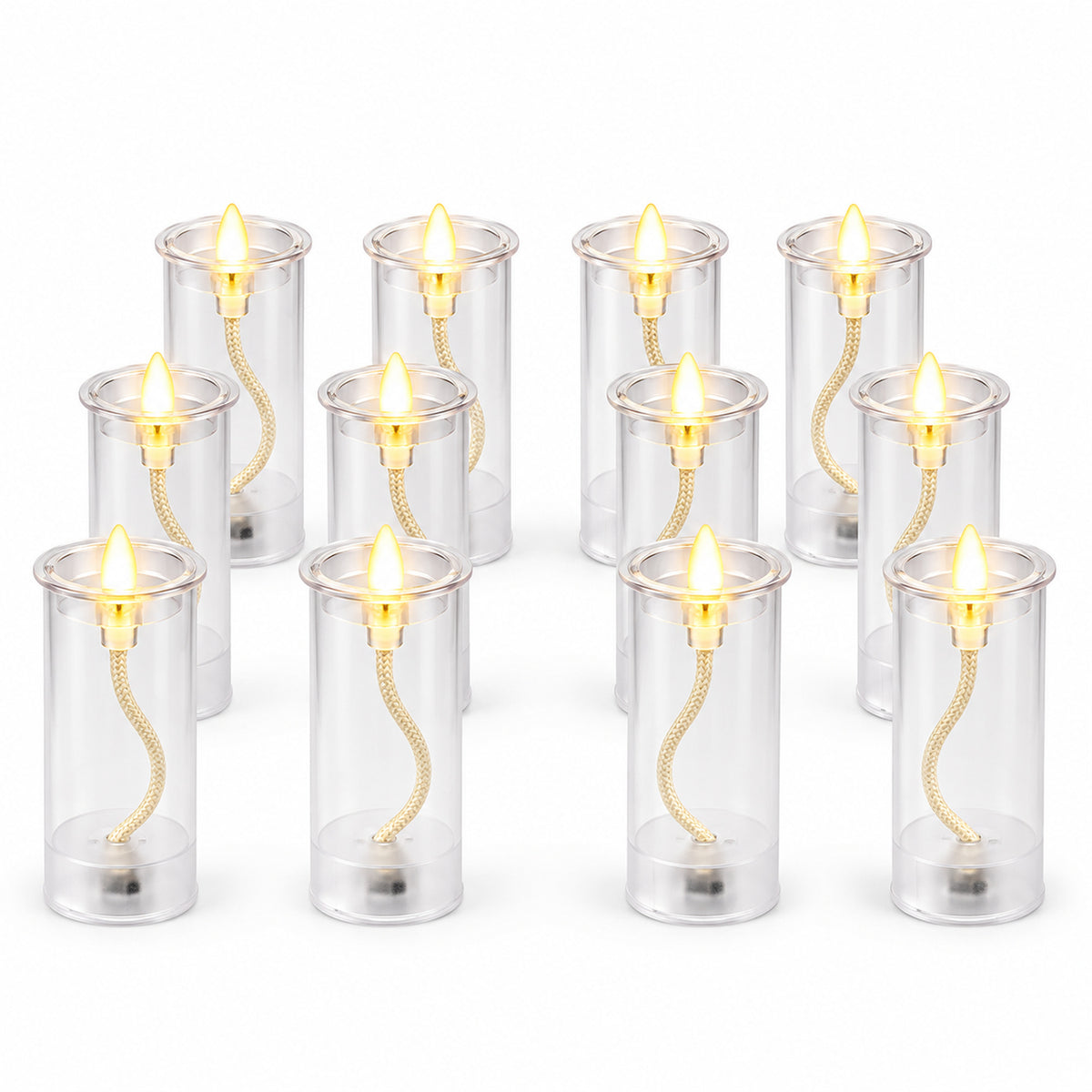 Flameless LED plastic swing candle 04