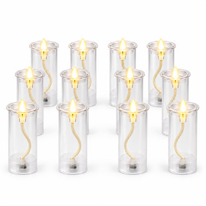 Flameless LED plastic swing candle 04