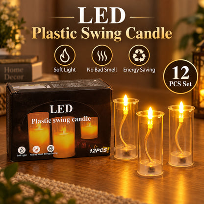 Flameless LED plastic swing candle 05