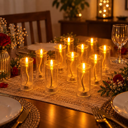Flameless LED plastic swing candle 07