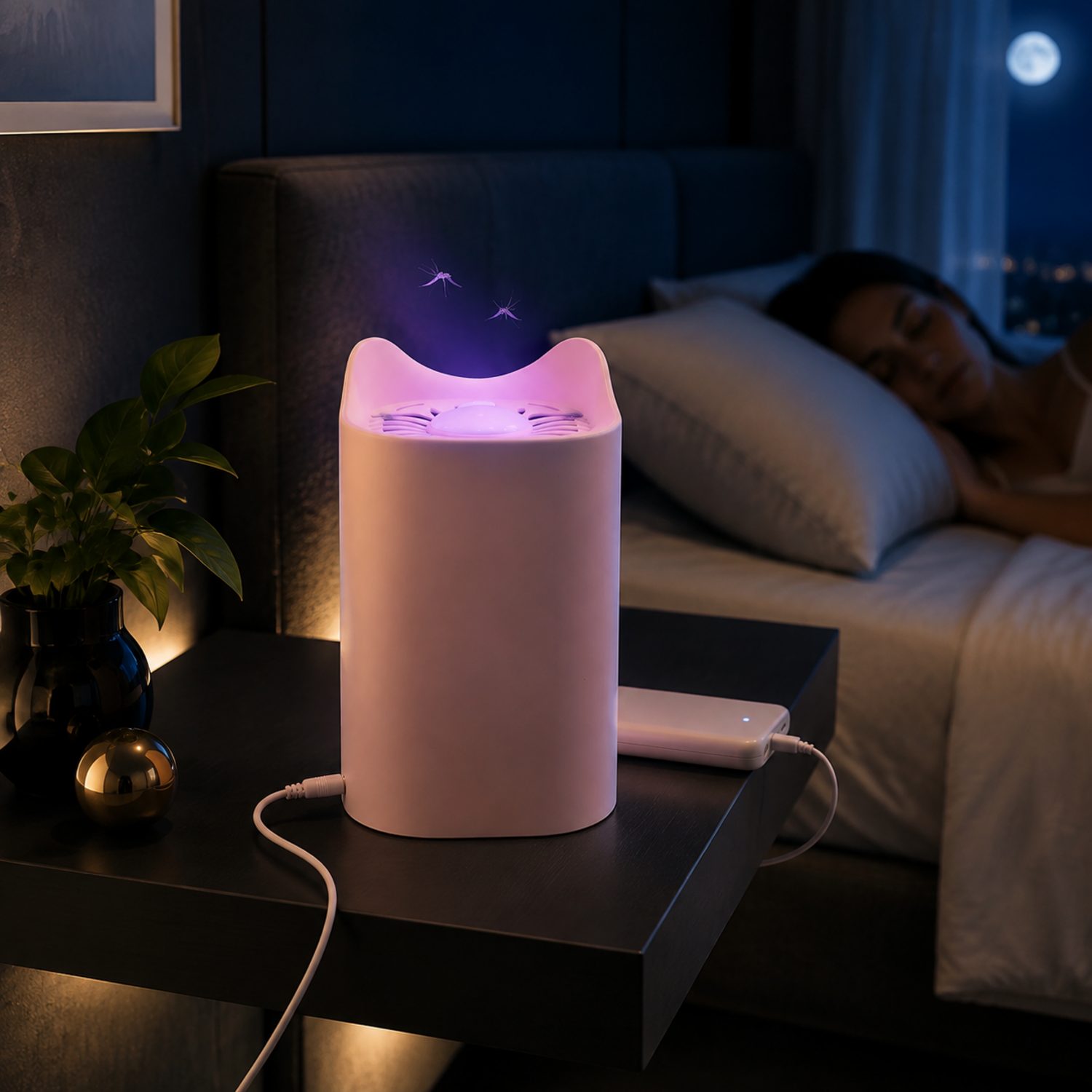 Electric Mosquito Killer Lamp for Home USB Cat Shape Trap (1 Pc)