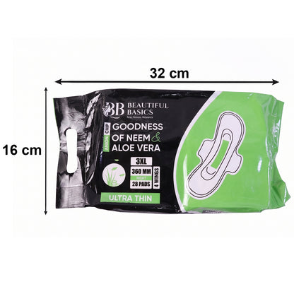 Beautiful Basics sanitary pads product display