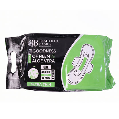 Beautiful Basics sanitary pads size detail