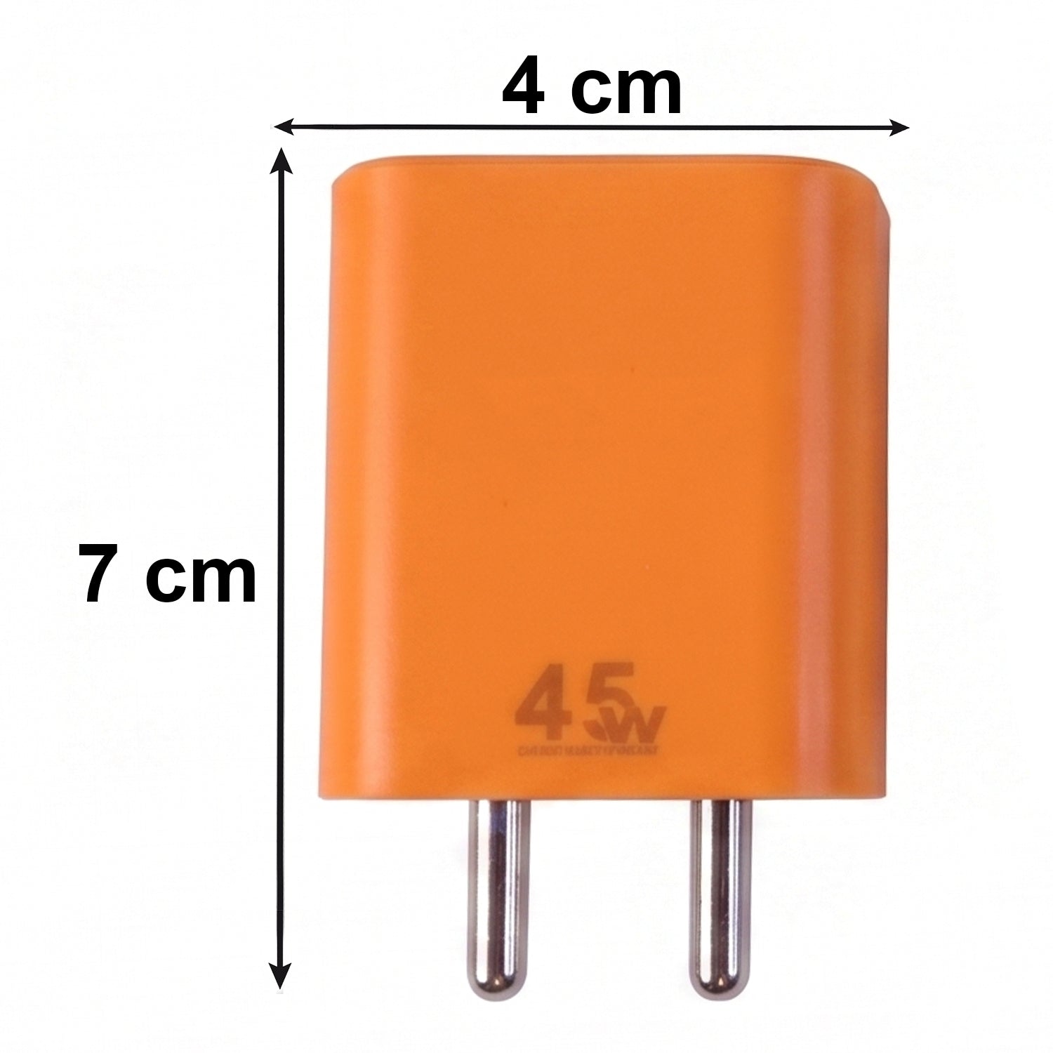 45W super fast wall charger in use