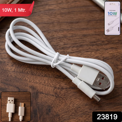 10W USB to Type-C Charging Cable (1 Pc, 1 Mtr)