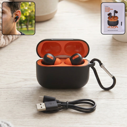Wireless TWS earbuds with charging case main image