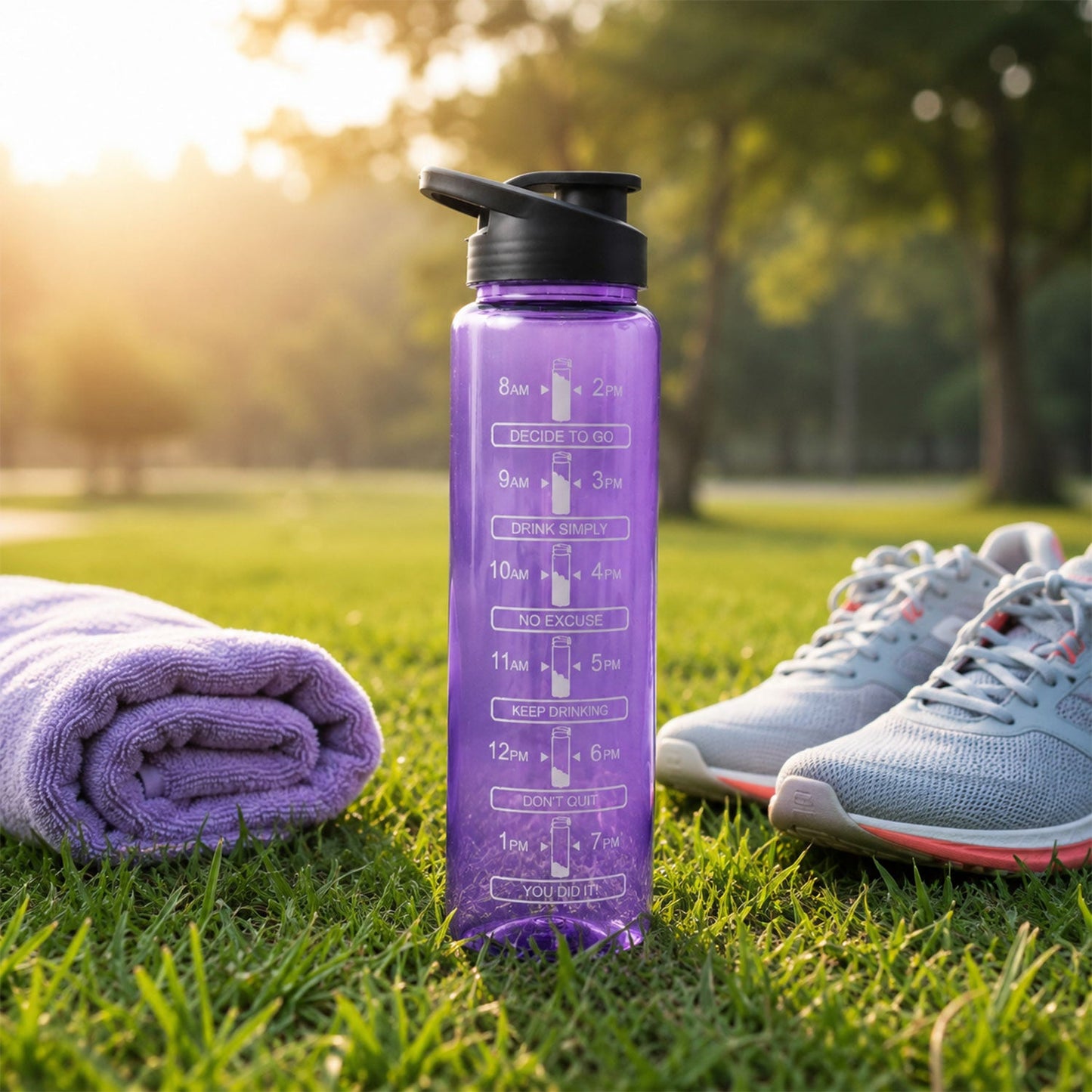 23830 motivational water bottle live use