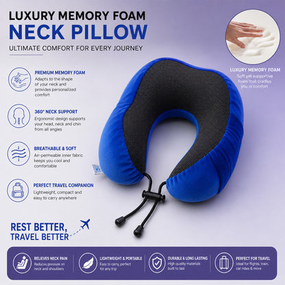 Portable neck pillow for seated rest