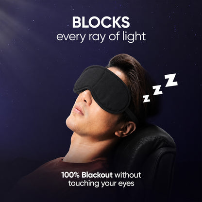 Soft padded sleeping eye mask for comfortable rest - image 3