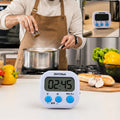 Digital Kitchen Timer with Large LCD Screen, Loud Alarm and Magnetic Back (1 Pc)