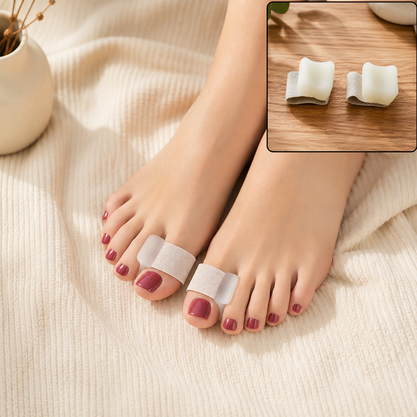 Small big toe spacer lifestyle view