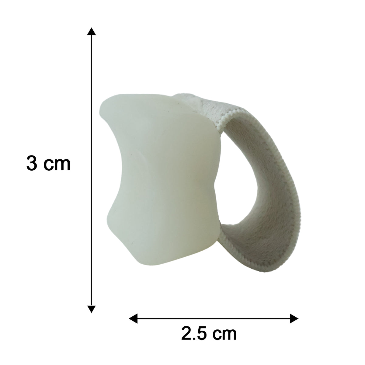 Small toe spacer size guide