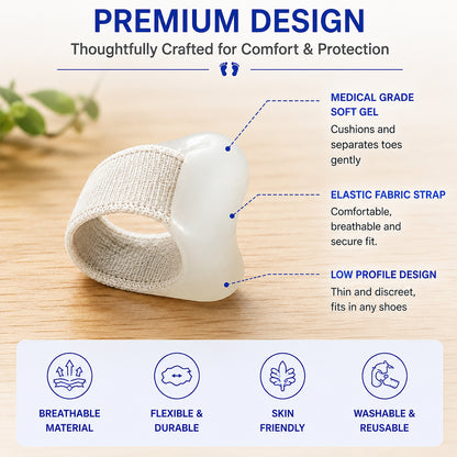 Toe spacer support feature view