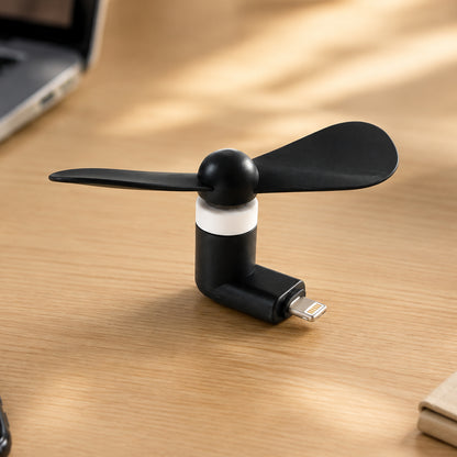 Compact USB fan close-up