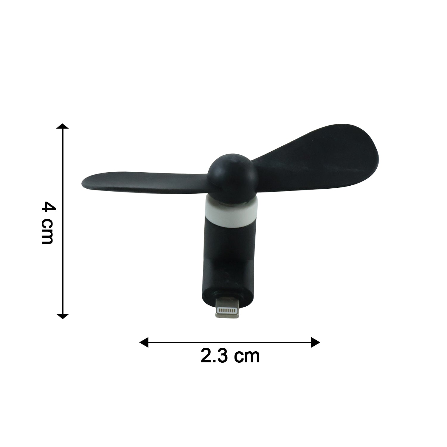 Mini USB fan size dimensions
