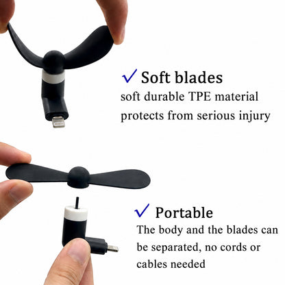 Soft detachable blades and portable design
