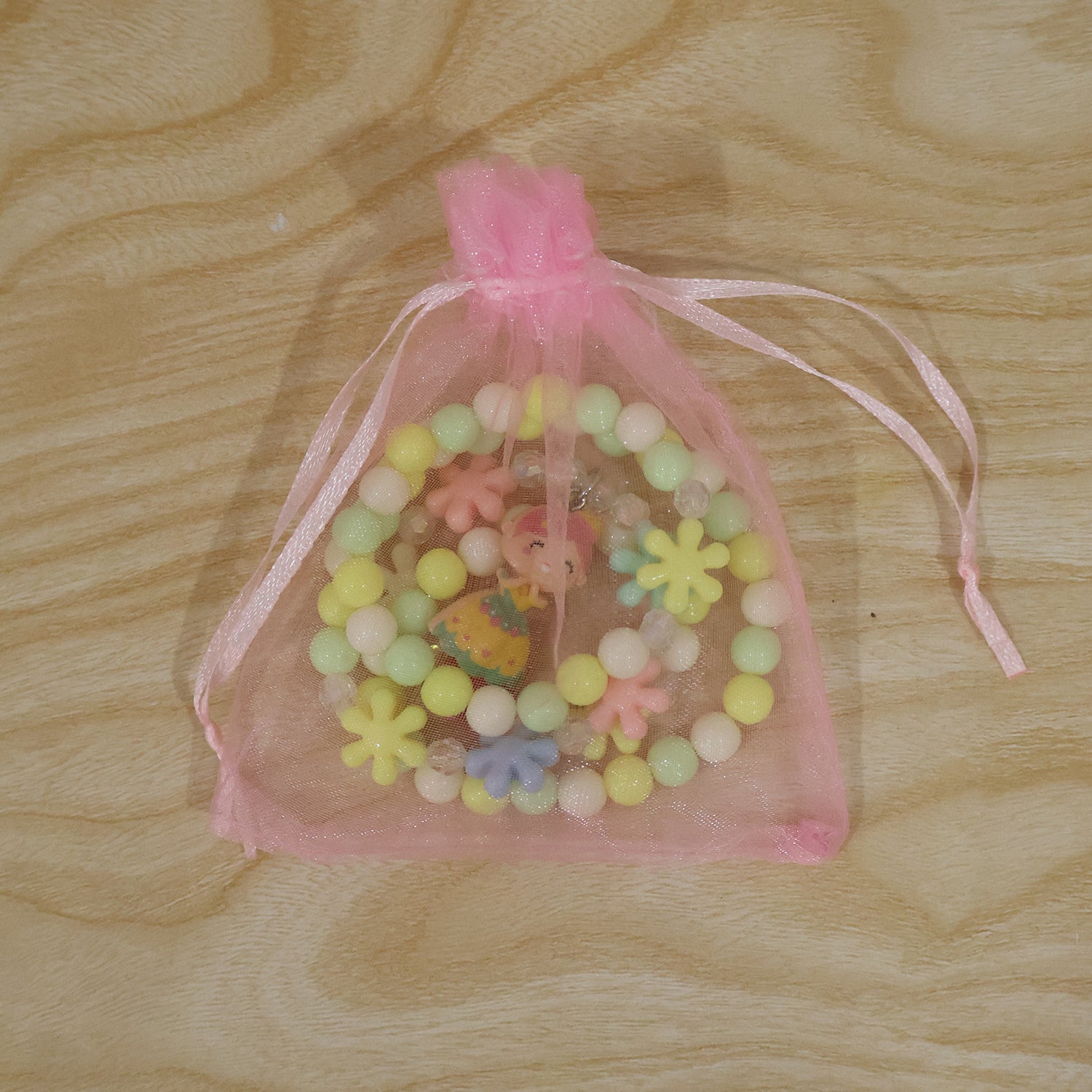 Colorful bead necklace and bracelet set live photo