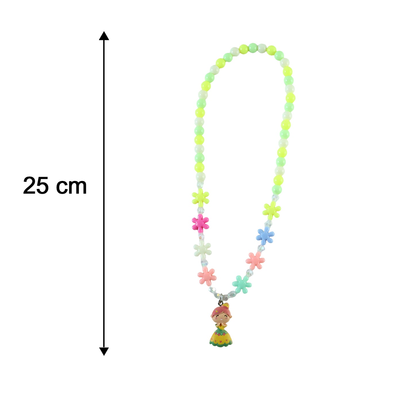 Kids bead necklace size 25 cm