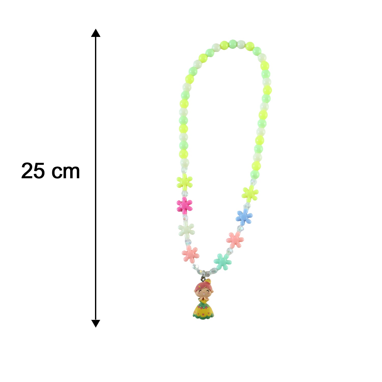 Kids bead necklace size 25 cm