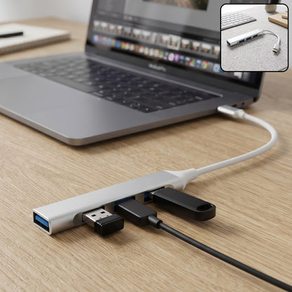 Type C hub connected to laptop